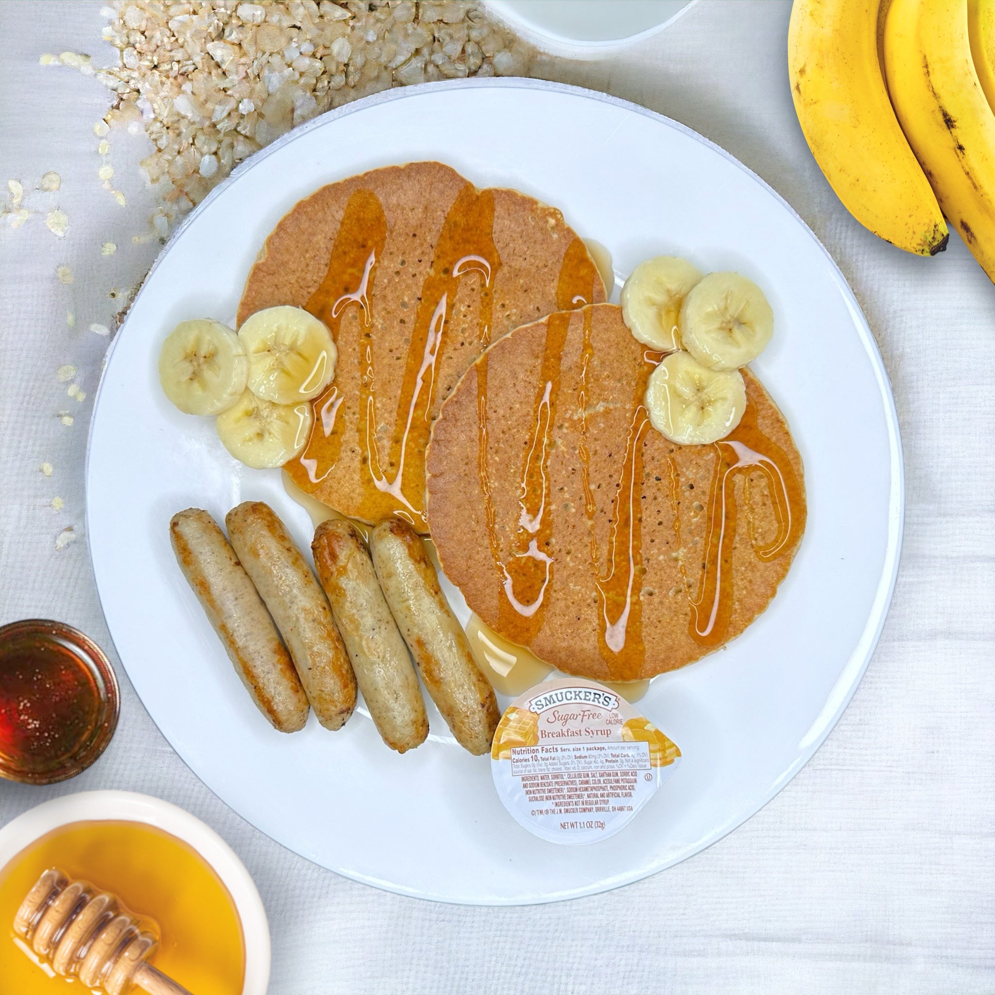 Banana-Oatmeal PROTEIN Pancakes
